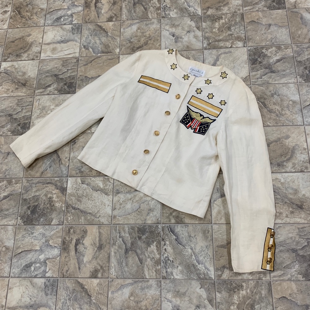 VINTAGE DAVINCI Military Style Jacket